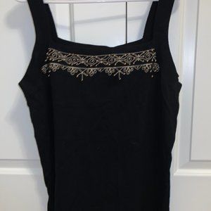 Belldini Embroidered Tank Top